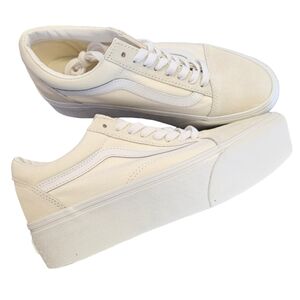 Vans Old Skool Stackform Marshmallow Platform Sneakers NEW